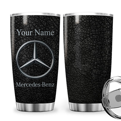 Personalized Merc Leather Stainless Tumbler 20oz 30oz Cup