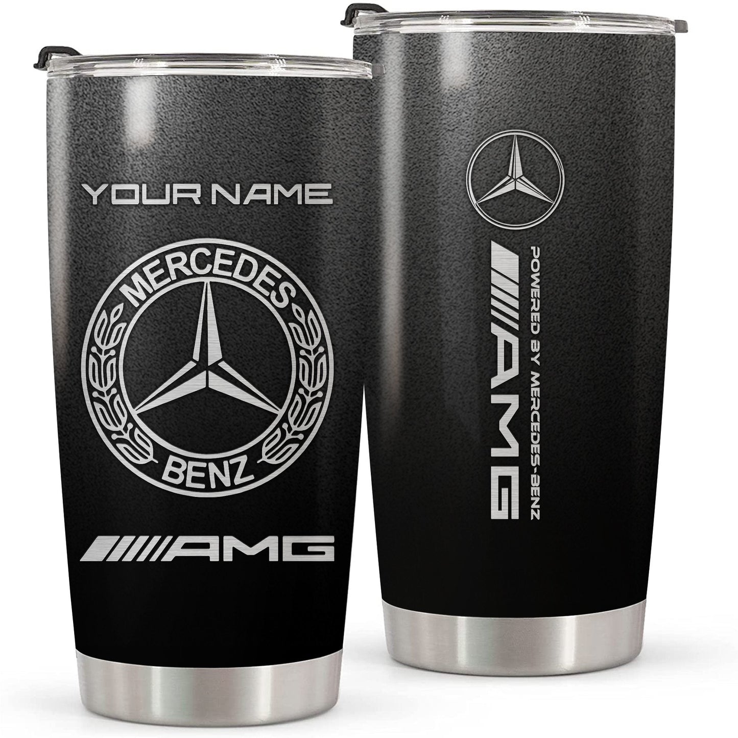 Personalized Merc AMG Stainless Tumbler 20oz 30oz Cup