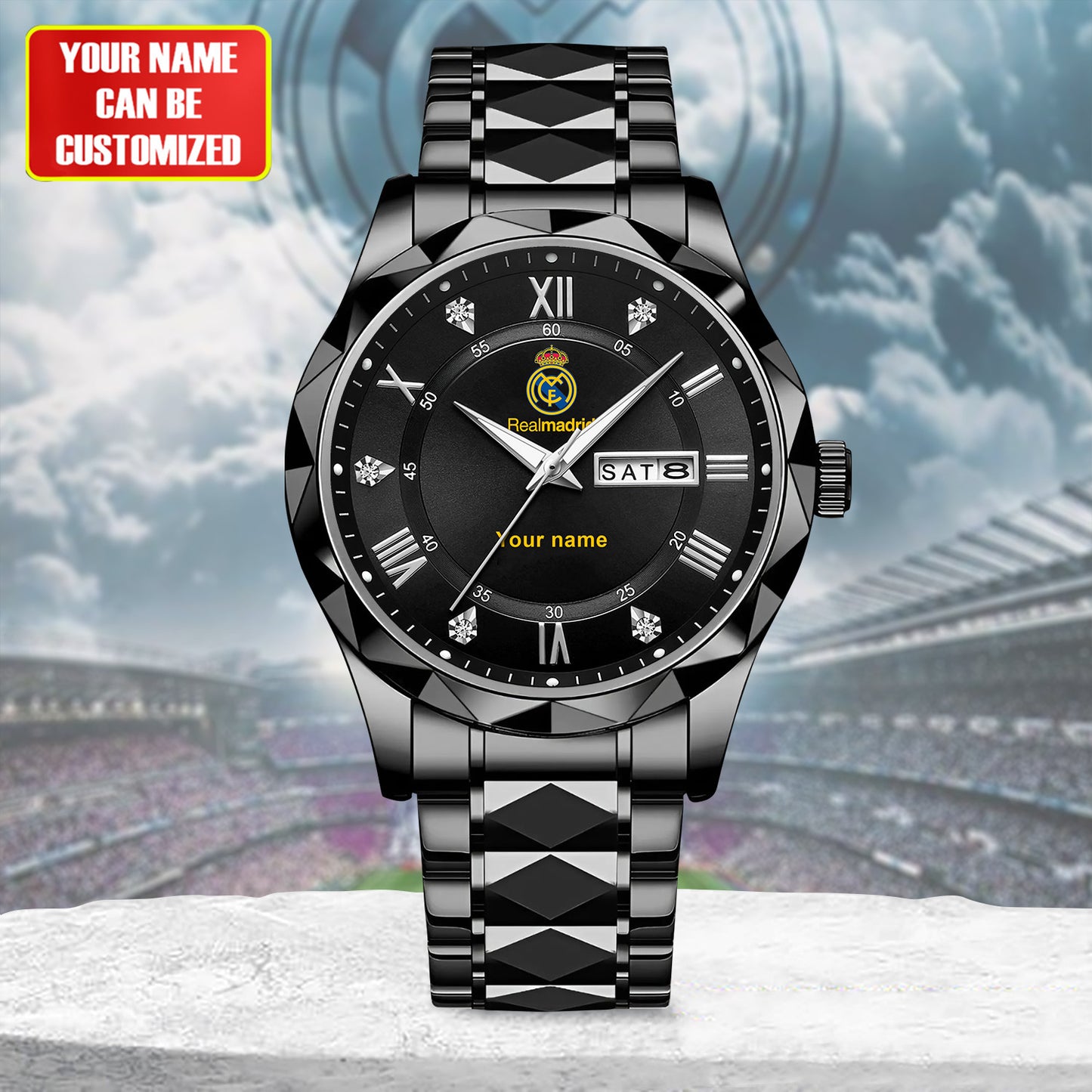 Personalized Real Madrid Alloy Charley Watch