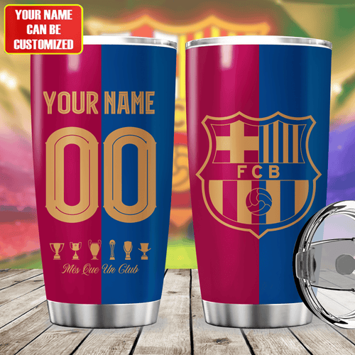Personalized Barcelona Stainless Tumbler 20oz 30oz Cup