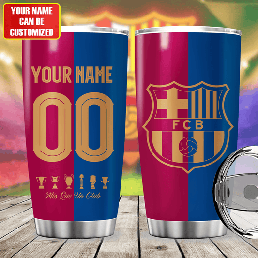 Personalized Barcelona Stainless Tumbler 20oz 30oz Cup