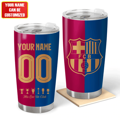 Personalized Barcelona Stainless Tumbler 20oz 30oz Cup