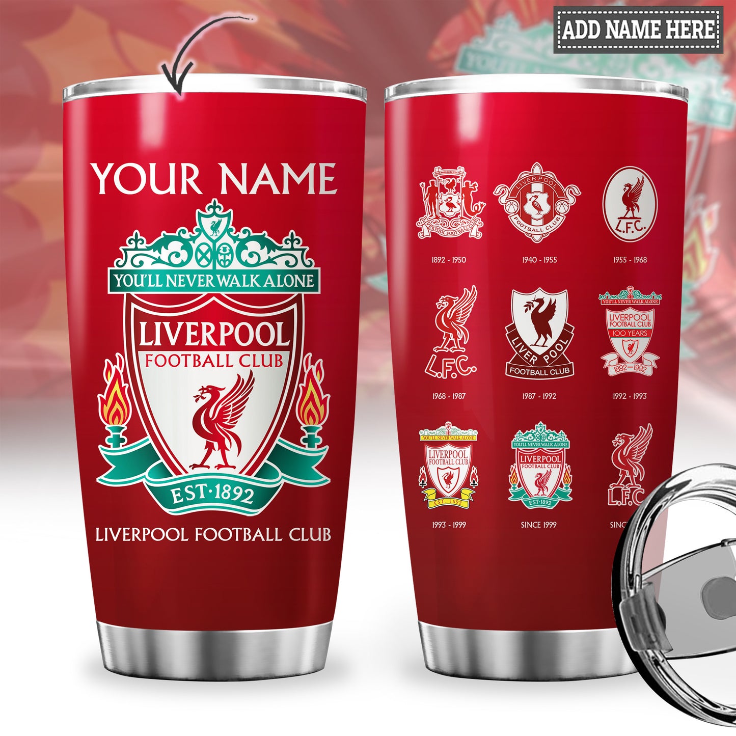 Personalized LFC History Stainless Tumbler 20oz 30oz Cup