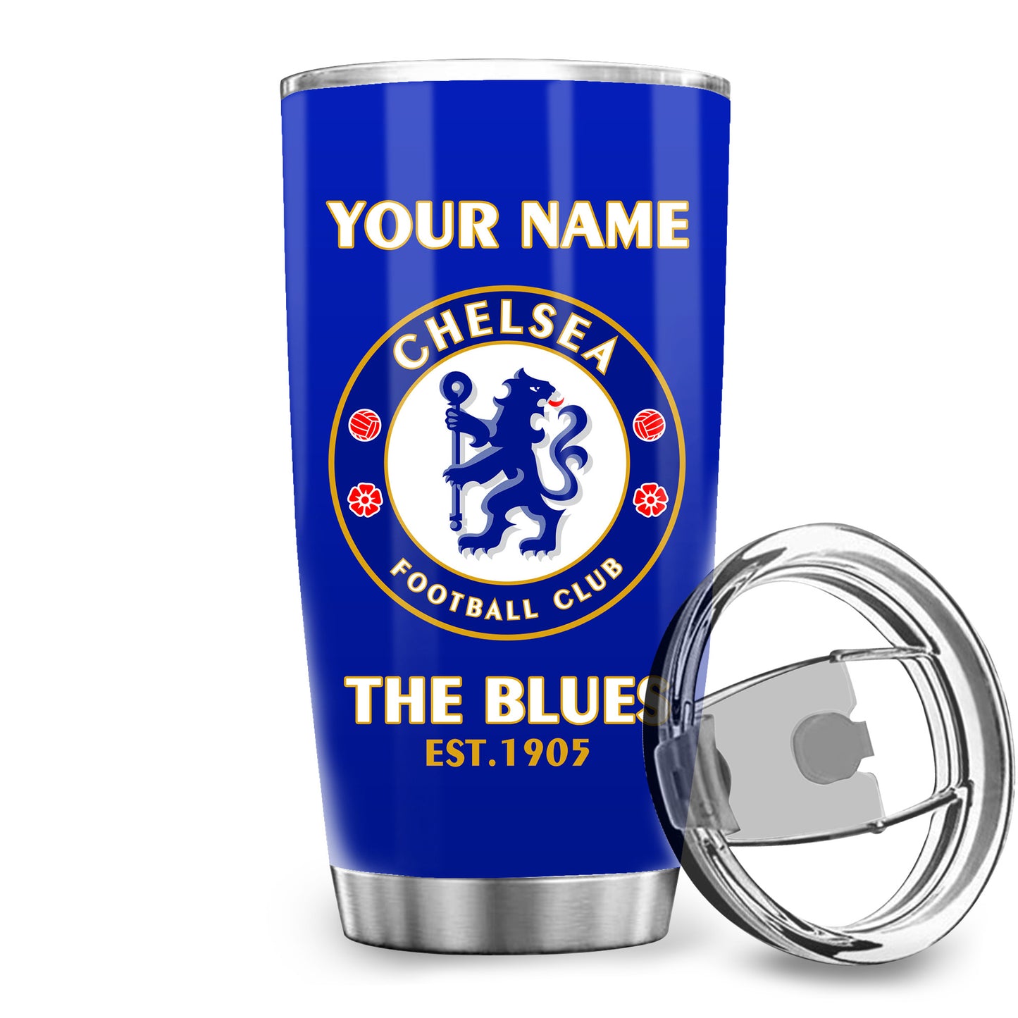 Personalized Chelsea History Stainless Tumbler 20oz 30oz Cup