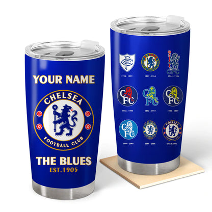 Personalized Chelsea History Stainless Tumbler 20oz 30oz Cup