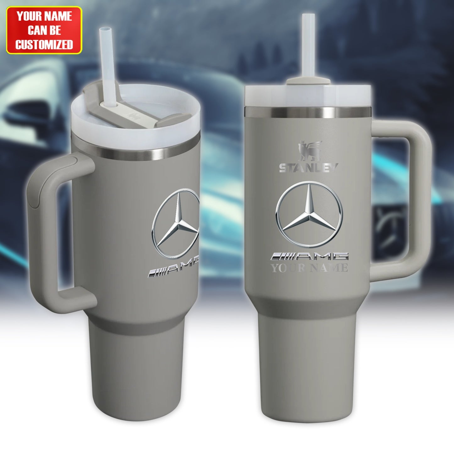 Personalized Merc AMG Stainless Stanley Tumbler 40oz Cup