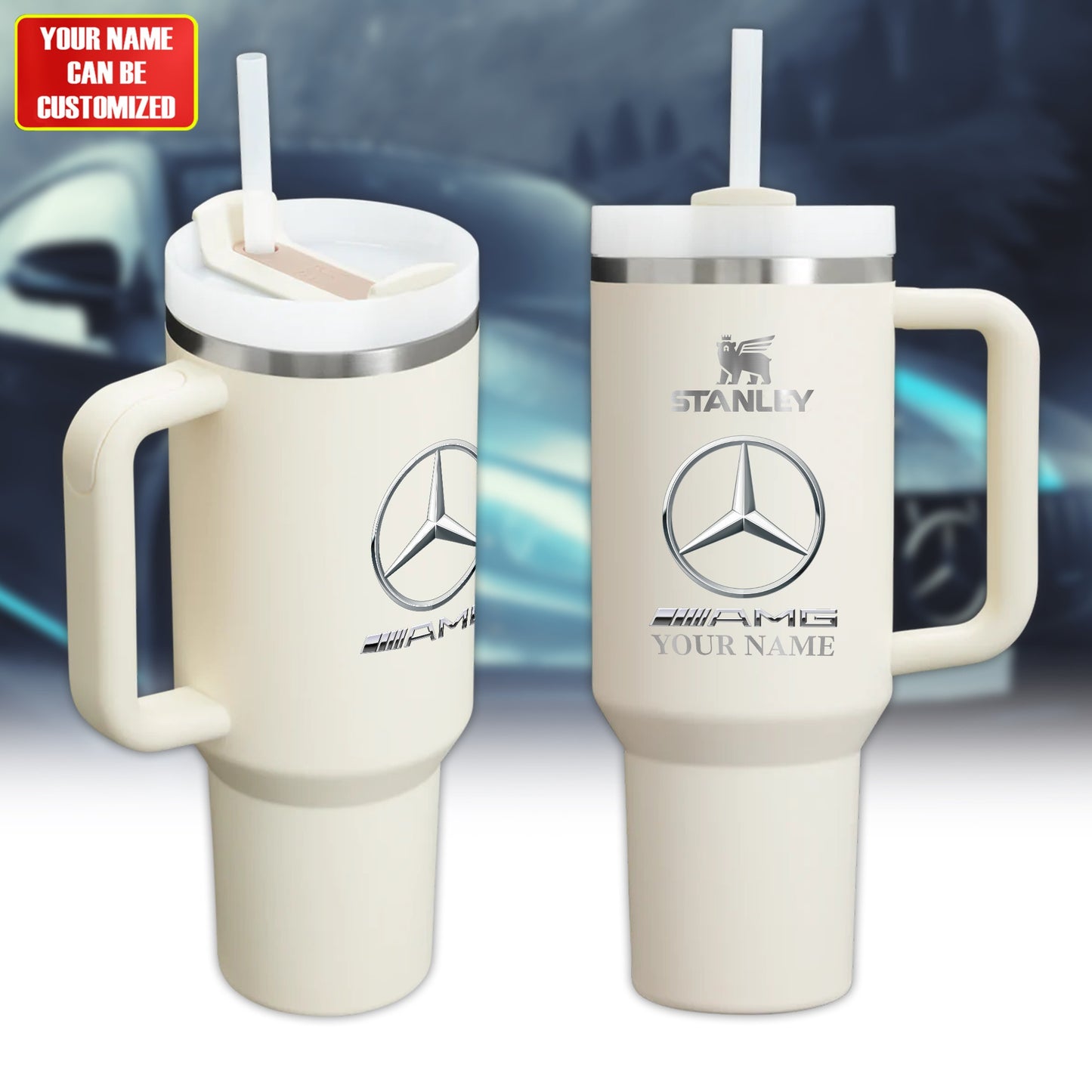 Personalized Merc AMG Stainless Stanley Tumbler 40oz Cup