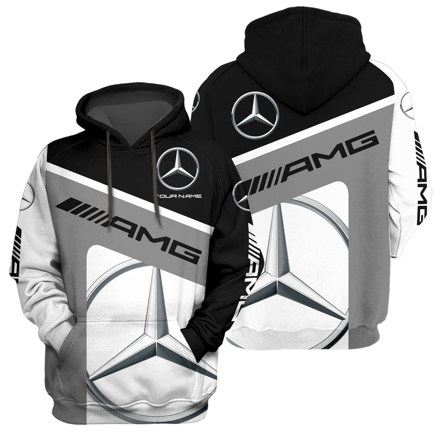Personalized Mercedes AMG Fleece 3D All Over Printed Unisex Shirt