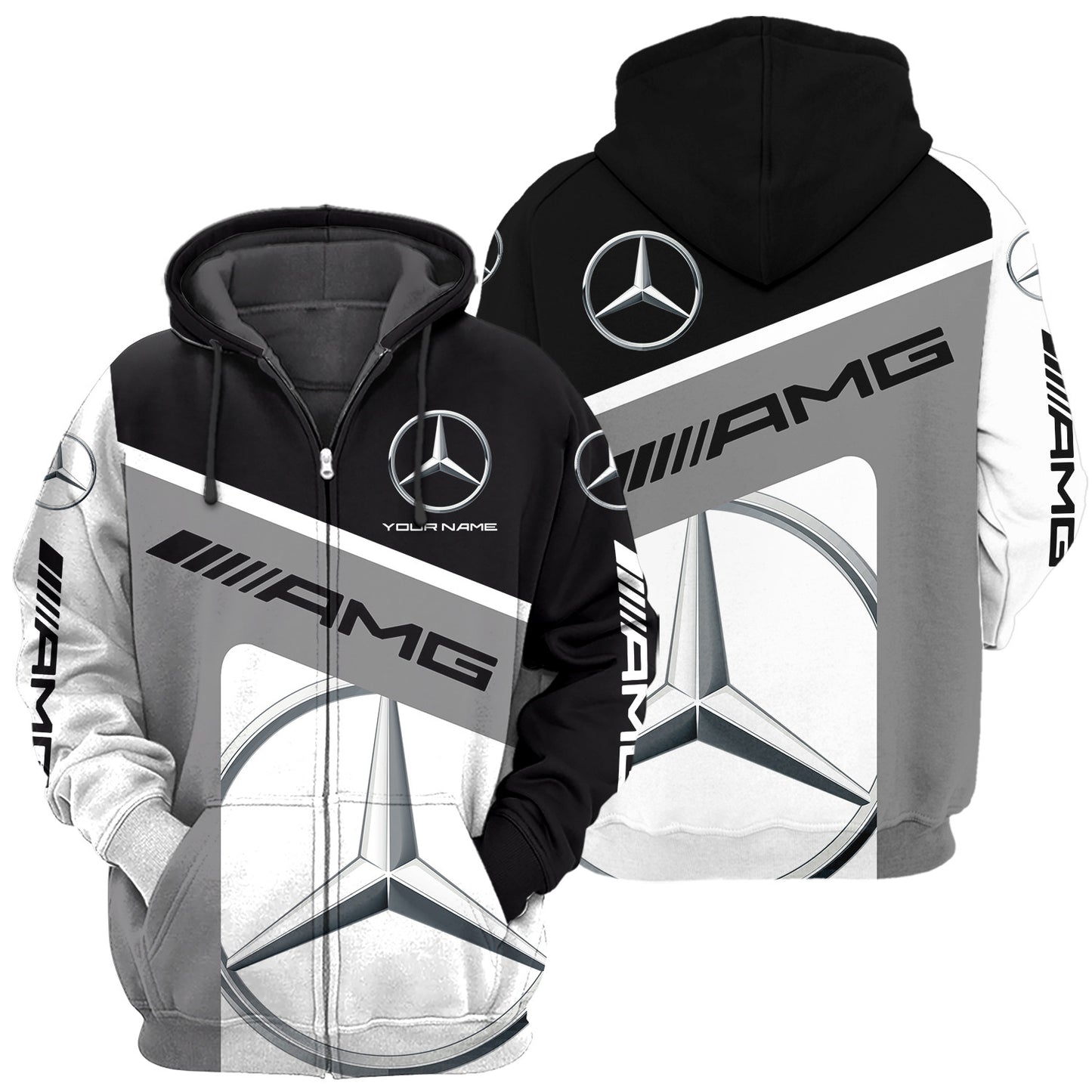 Personalized Mercedes AMG Fleece 3D All Over Printed Unisex Shirt