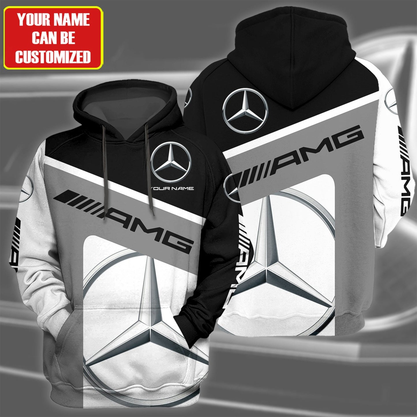 Personalized Mercedes AMG Fleece 3D All Over Printed Unisex Shirt