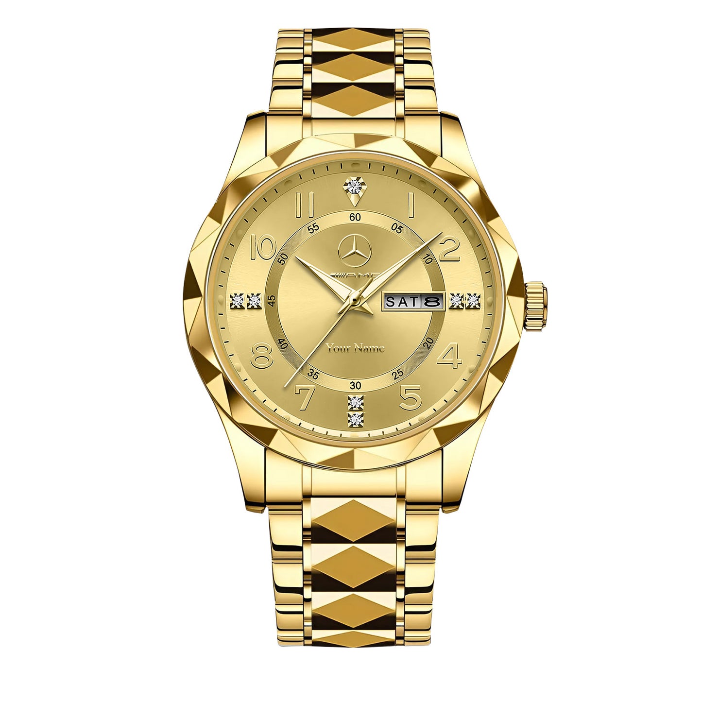 Personalized Merc AMG Alloy Charley Watch