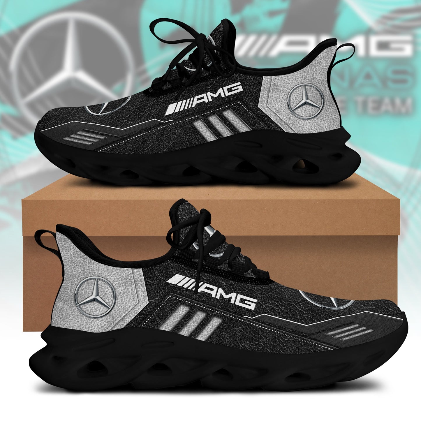 Merc AMG Q4 Leather Chunky Custom Sneaker