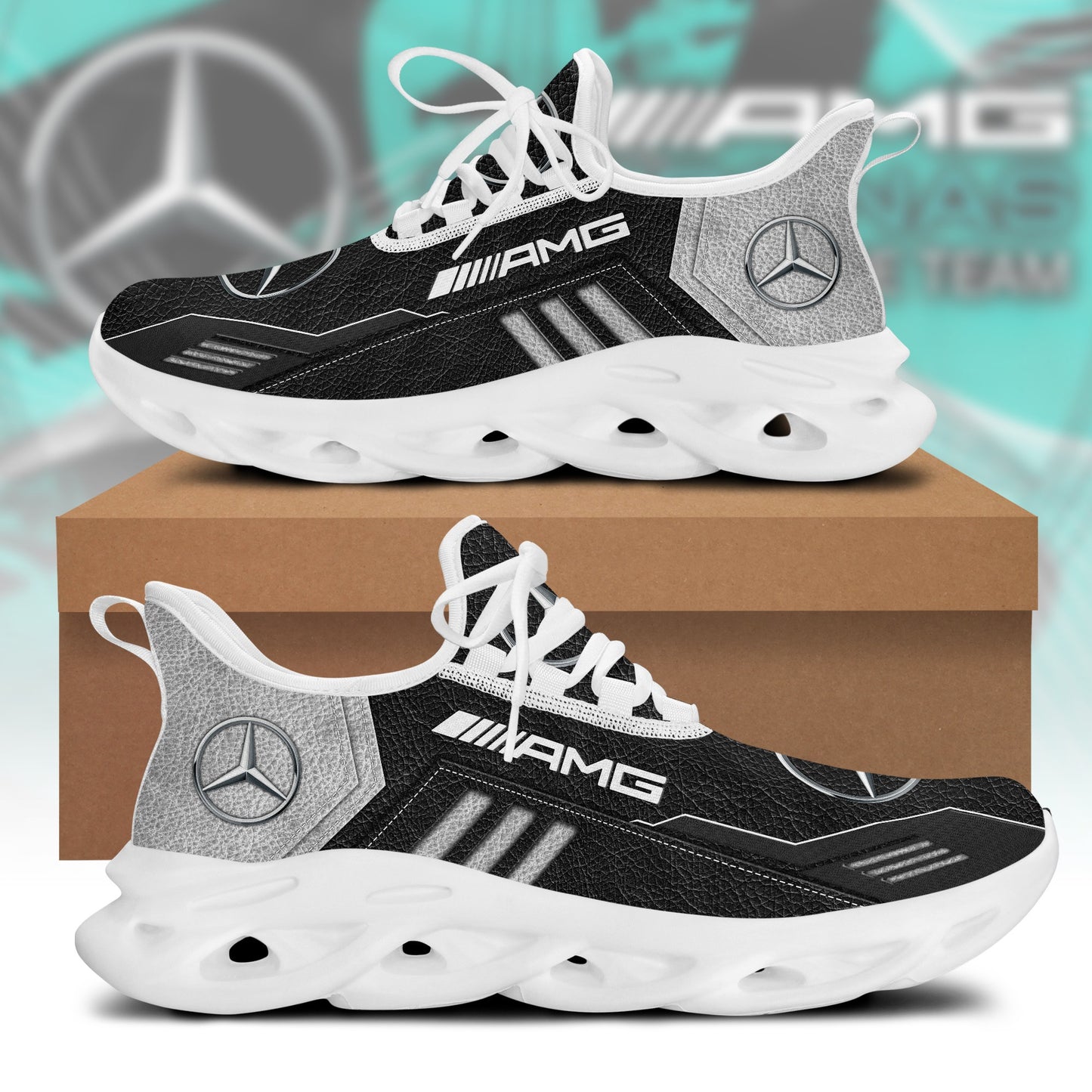 Merc AMG Q4 Leather Chunky Custom Sneaker