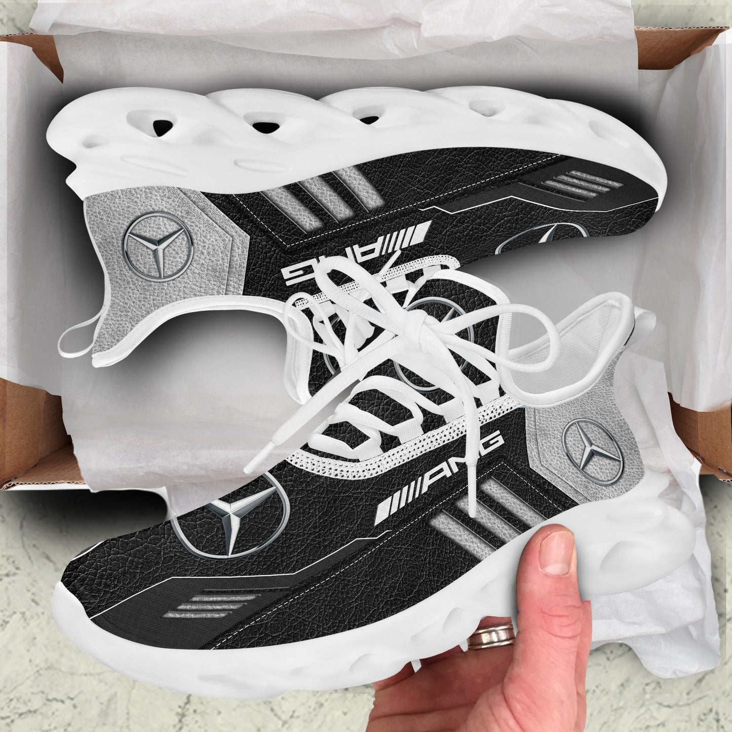 Merc AMG Q4 Leather Chunky Custom Sneaker