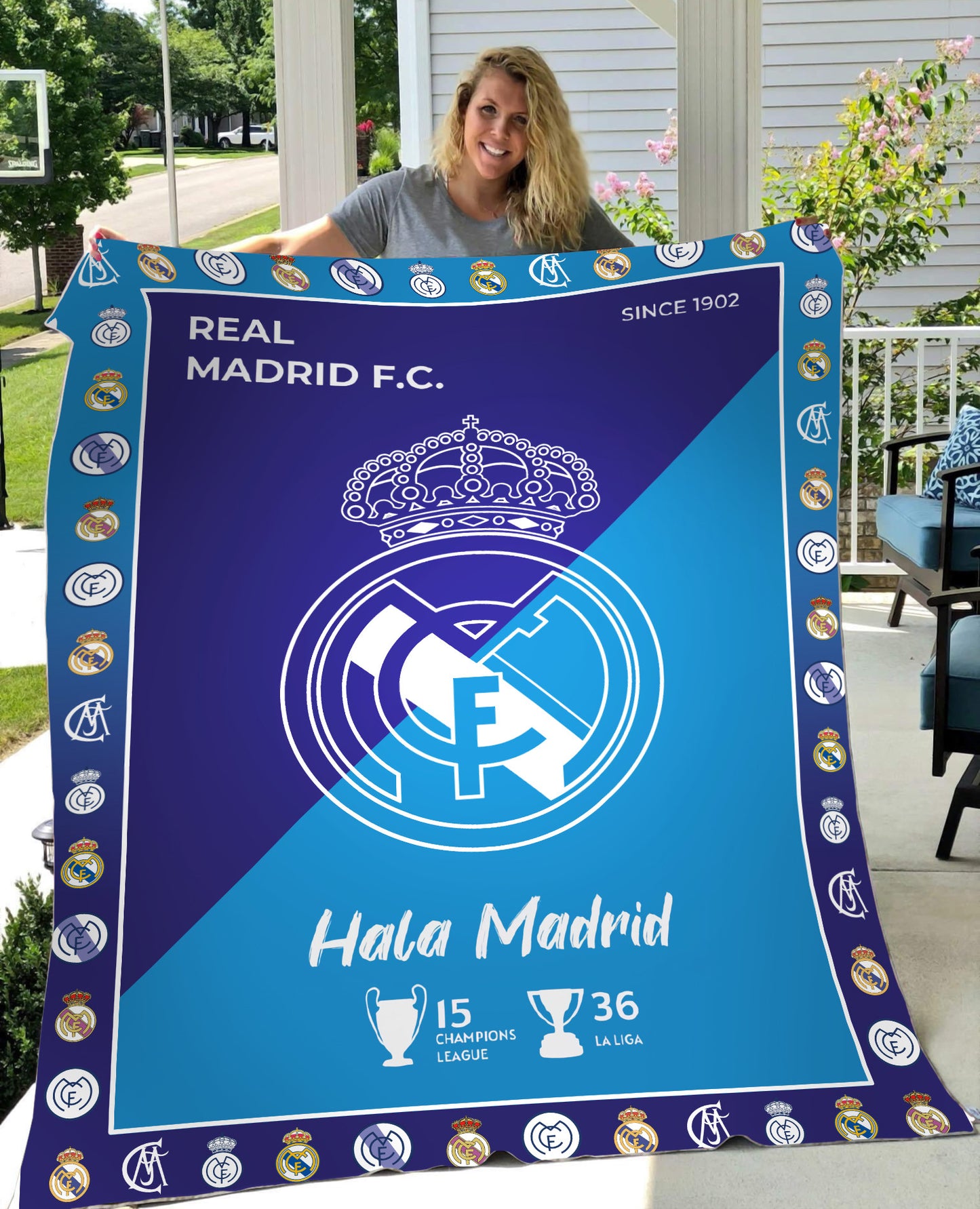 Real Madrid 3D Fleece Blanket