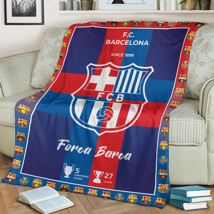 Barcelona FC 3D Fleece Blanket