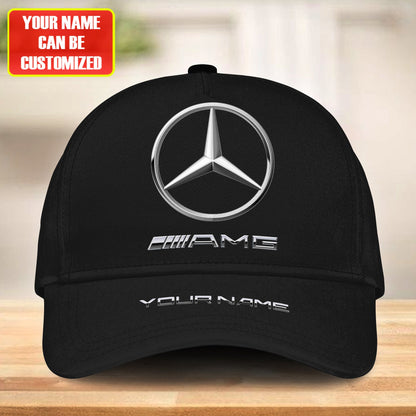 Personalized Name Mercedes AMG Classic Black Cap