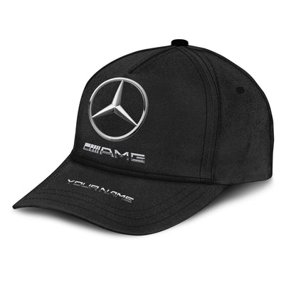 Personalized Name Mercedes AMG Classic Black Cap