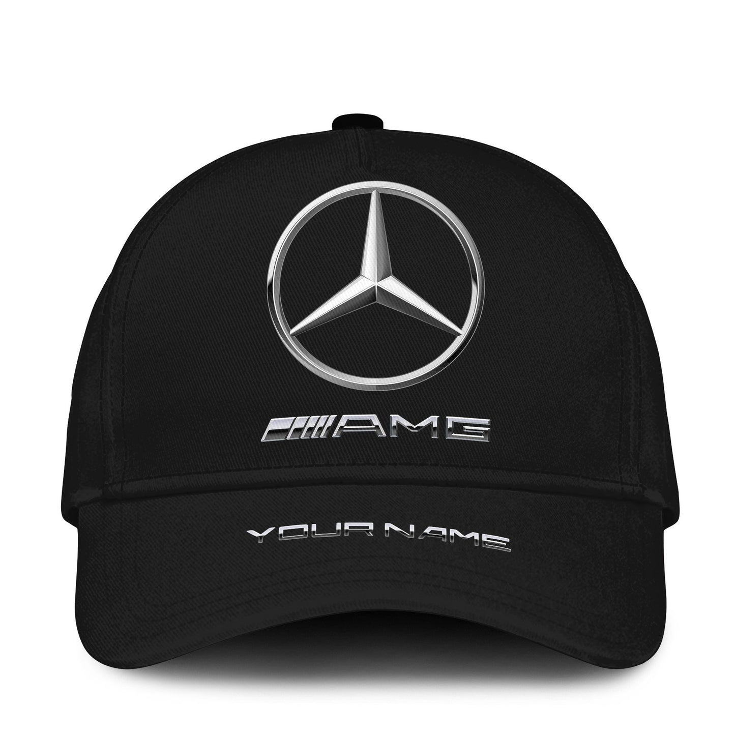 Personalized Name Mercedes AMG Classic Black Cap