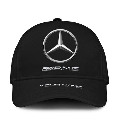 Personalized Name Mercedes AMG Classic Black Cap