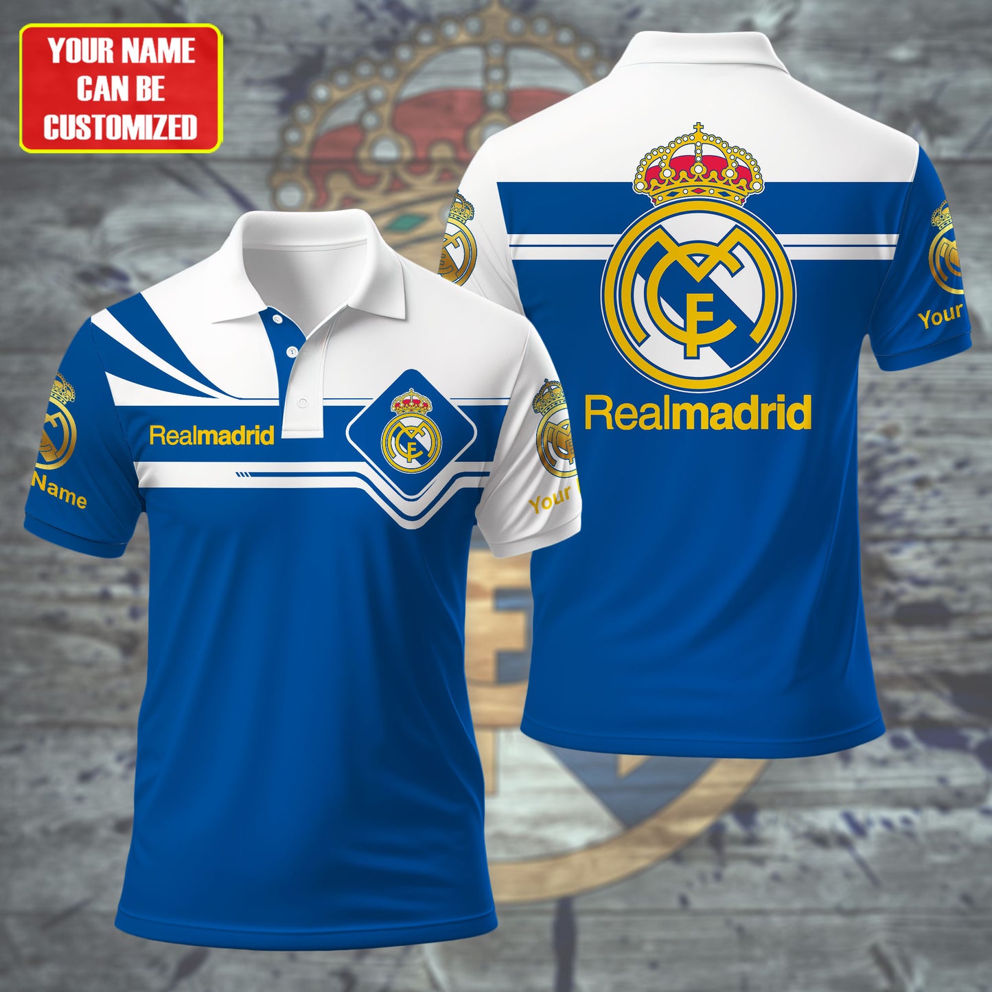 Personalized Real Madrid 3D Full Printing Set , Real Madrid Shirt , Hoodie , Short , Polo ,hawaii