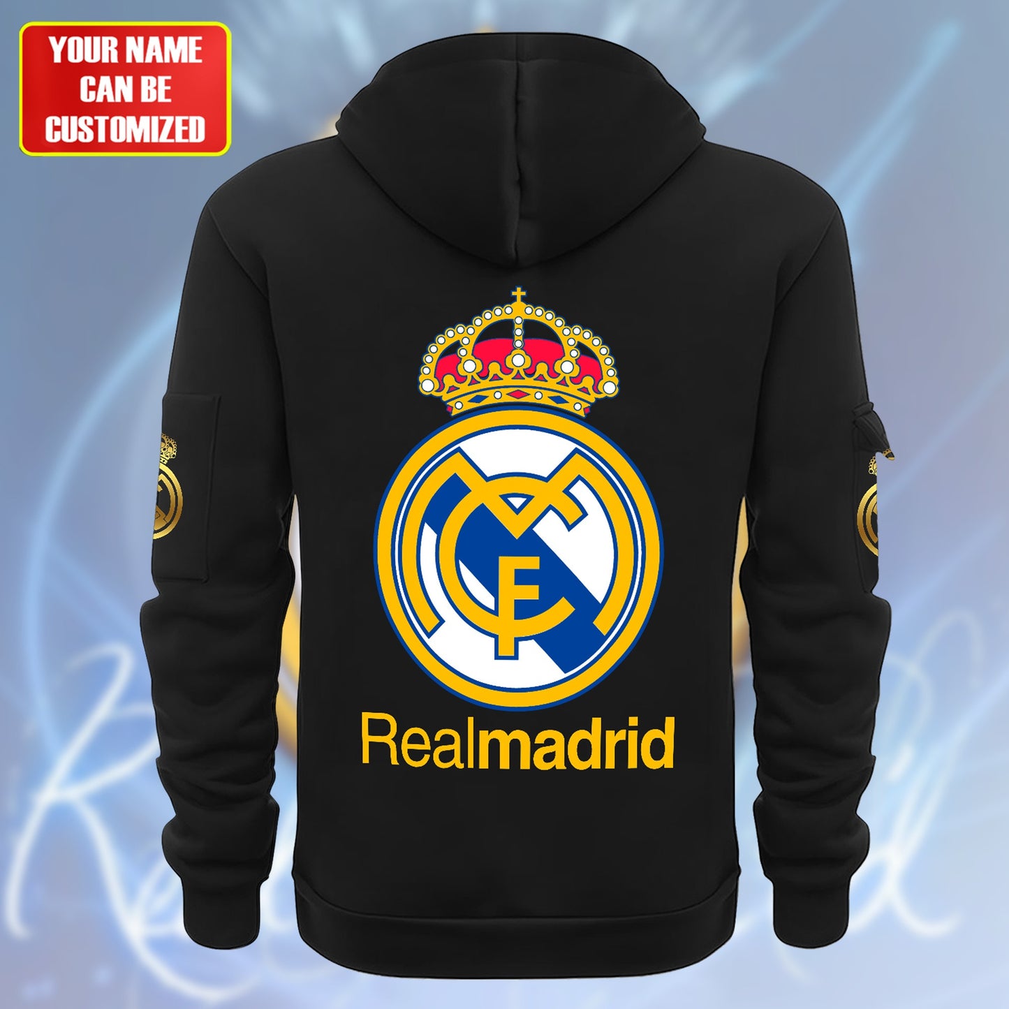 Personalized Real Madrid Zip-Hoodie Cotton Jacket V2