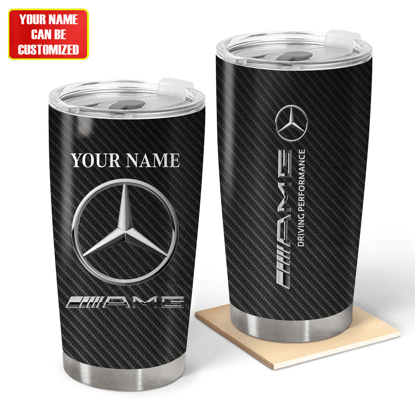 Personalized Merc AMG Stainless Tumbler 20oz 30oz Cup