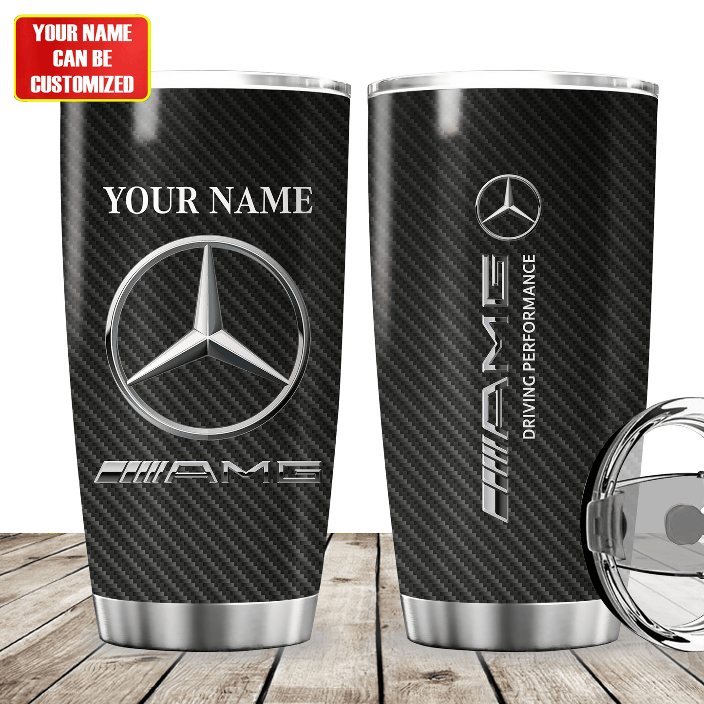 Personalized Merc AMG Stainless Tumbler 20oz 30oz Cup