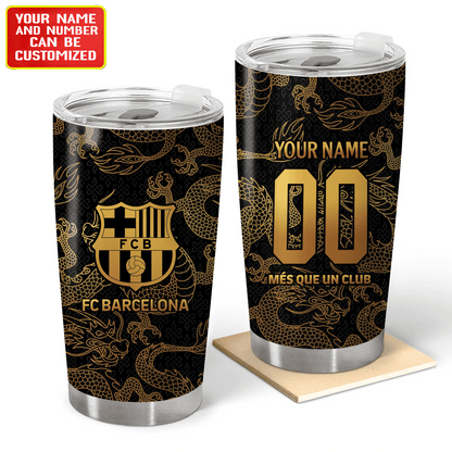 Personalized Barcelona FC Stainless Tumbler 20oz 30oz Cup