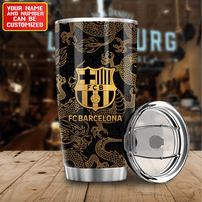 Personalized Barcelona FC Stainless Tumbler 20oz 30oz Cup