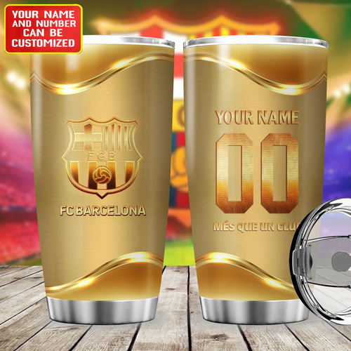 Personalized Barcelona FC V3 Stainless Tumbler 20oz 30oz Cup