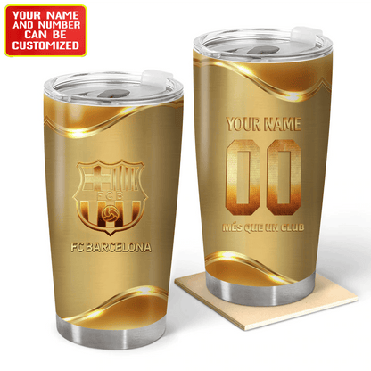 Personalized Barcelona FC V3 Stainless Tumbler 20oz 30oz Cup
