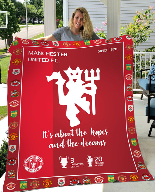 Manchester United 3D Fleece Blanket