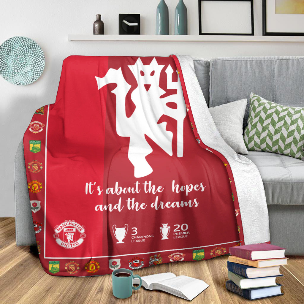 Manchester United 3D Fleece Blanket