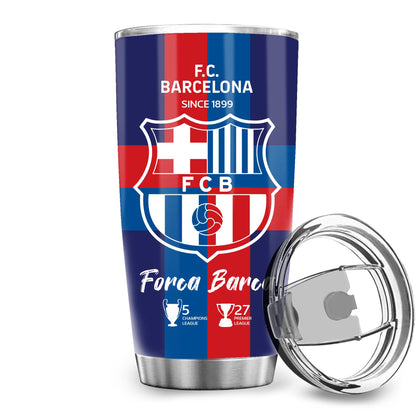 Personalized Barcelona FC V5 Stainless Tumbler 20oz 30oz Cup