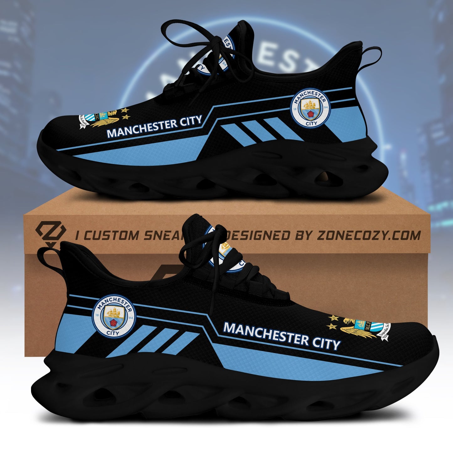 Manchester City V4 Chunky Custom Sneaker