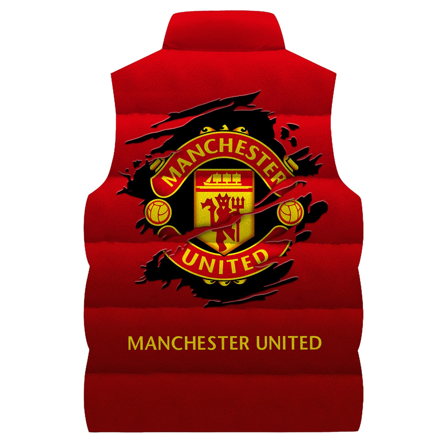 Manchester United Sleeveless Windproof Puffer Jacket 3D