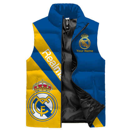 Real Madrid V2 Sleeveless Windproof Puffer Jacket 3D