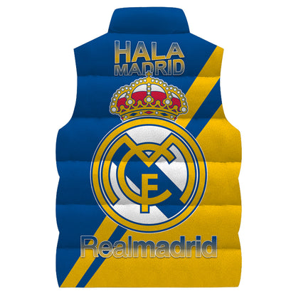 Real Madrid V2 Sleeveless Windproof Puffer Jacket 3D