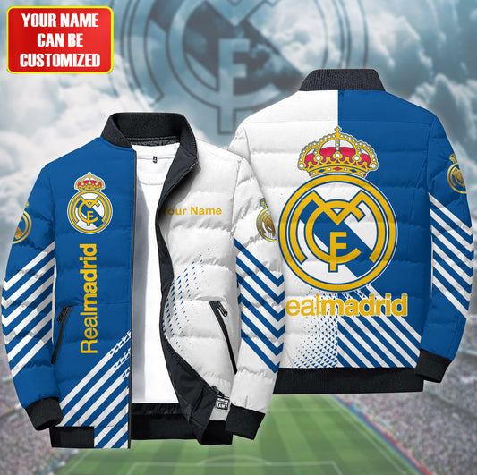 Personalized Real Madrid Puffer Jacket v2 3D