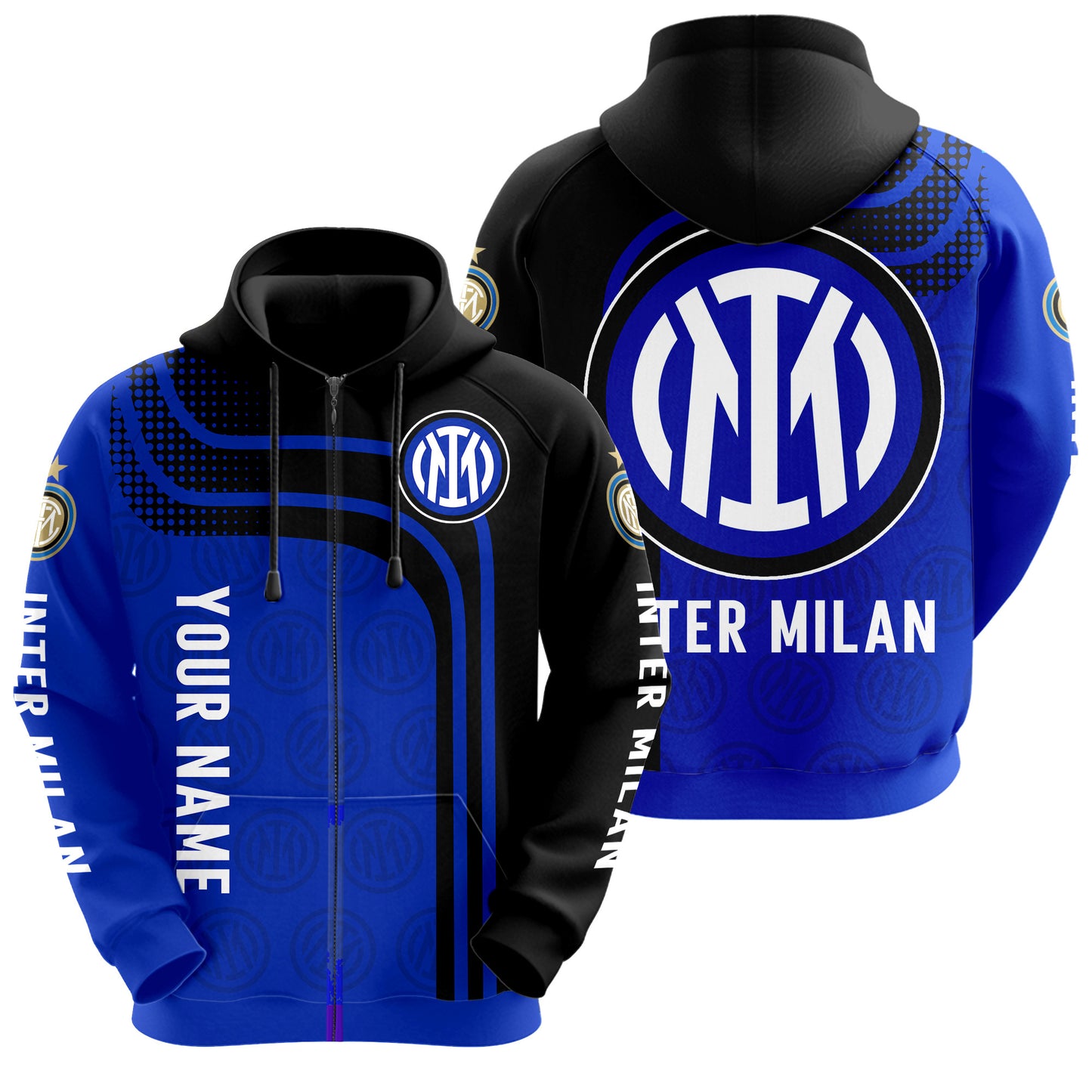 Personalized Inter Milan Q3 3D All over Printed Hoodie and Sweatpants set
