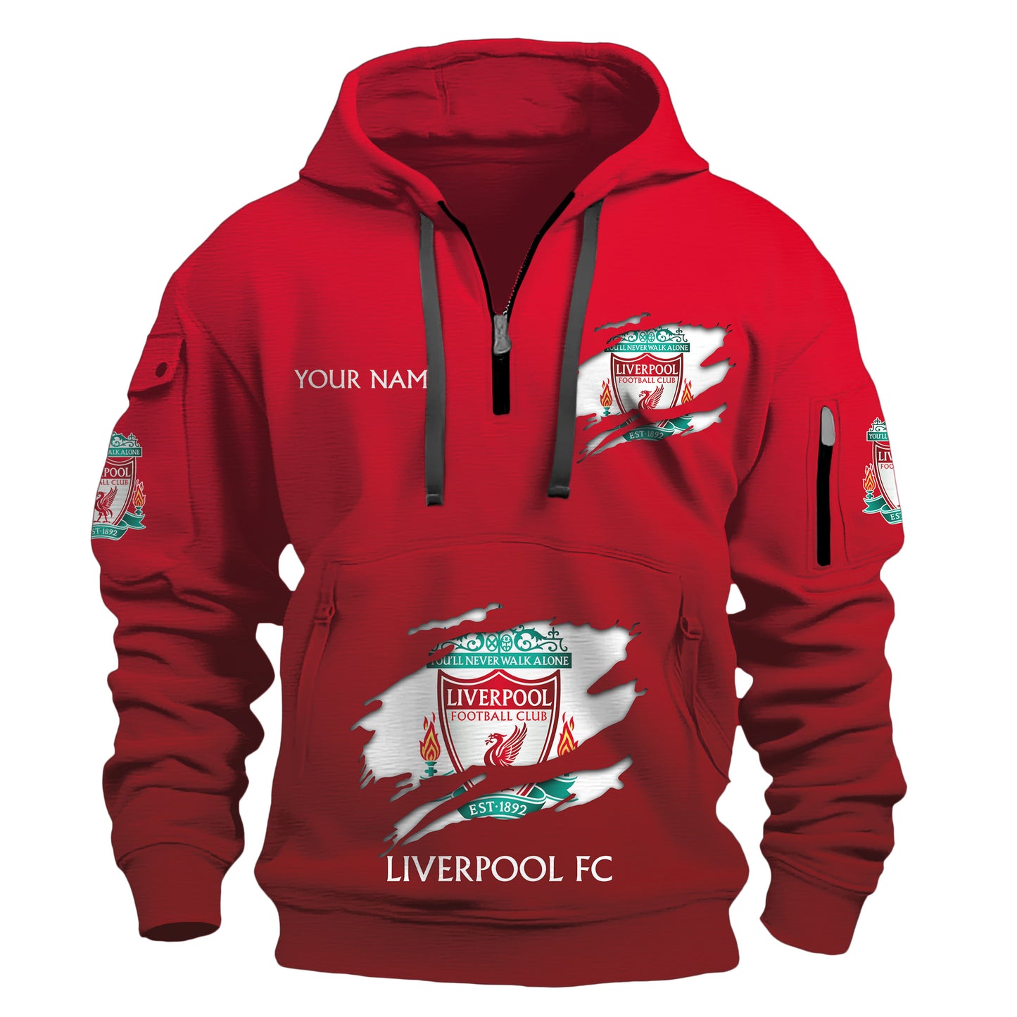 Personalized Liverpool Q5 3D Zip-Hoodie Cotton Jacket