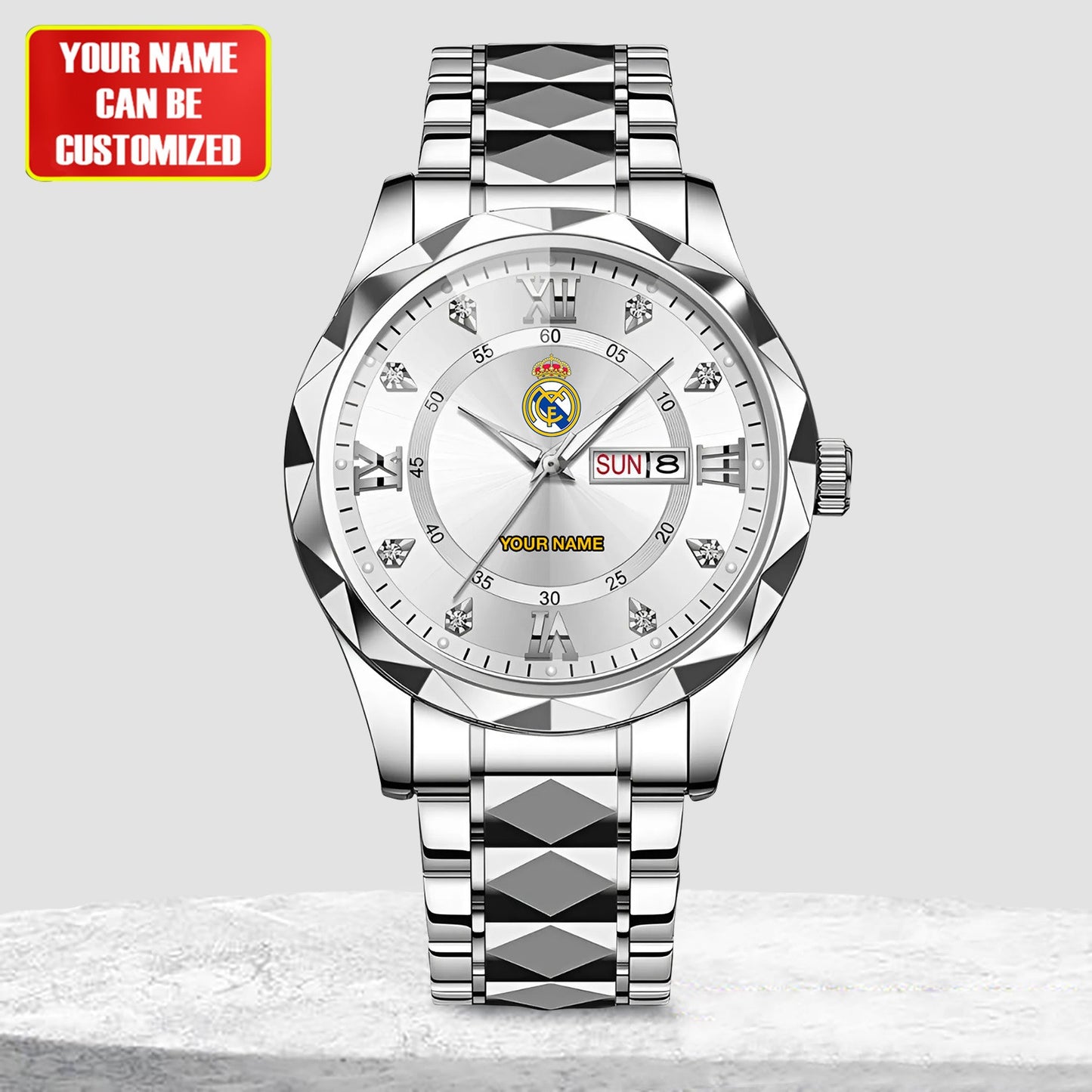 Personalized Real Madrid Alloy Charley Watch