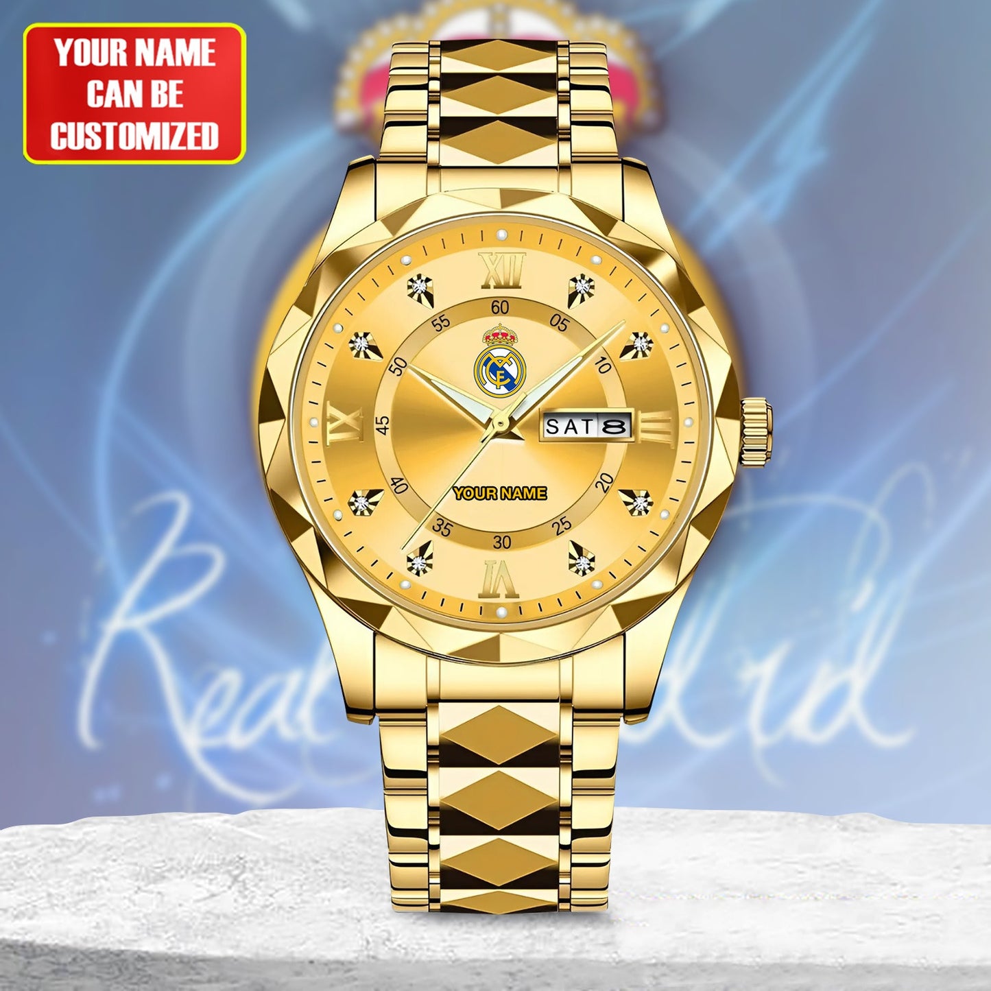 Personalized Real Madrid Alloy Charley Watch