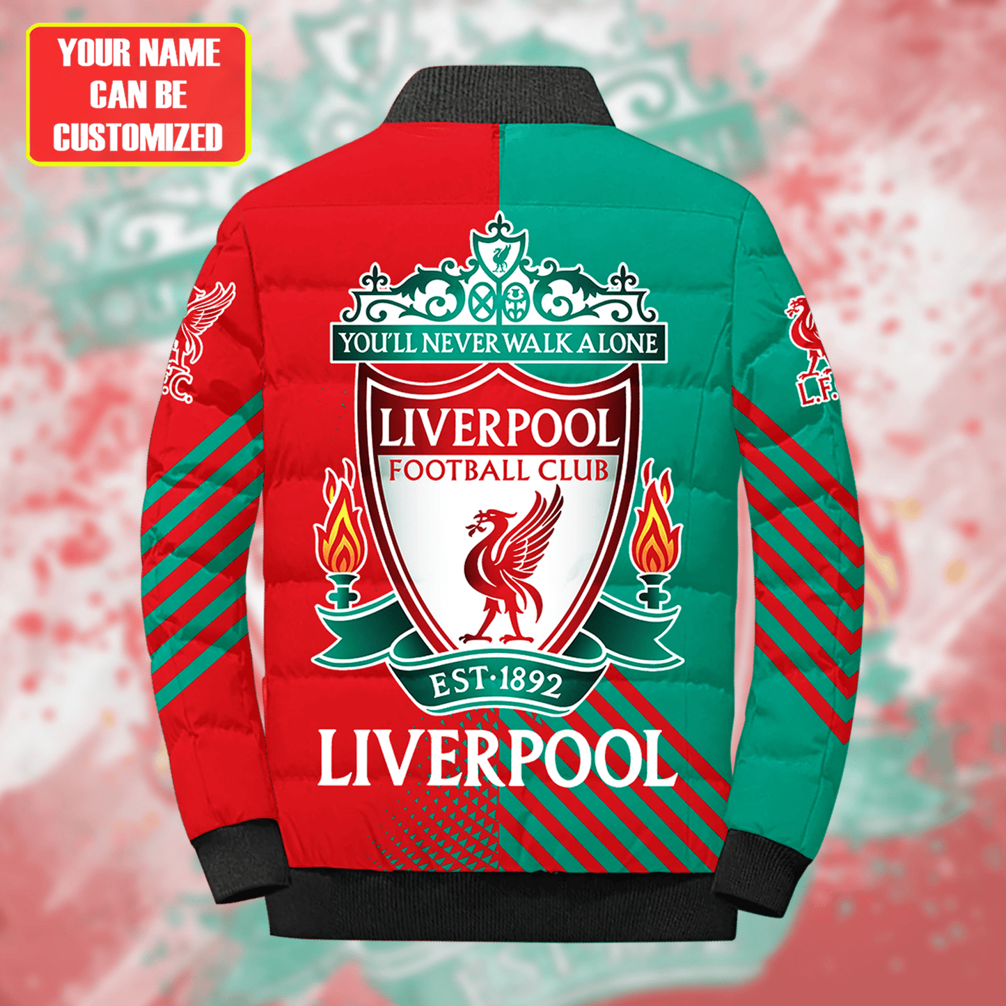 Personalized Liverpool Puffer Jacket v2 3D