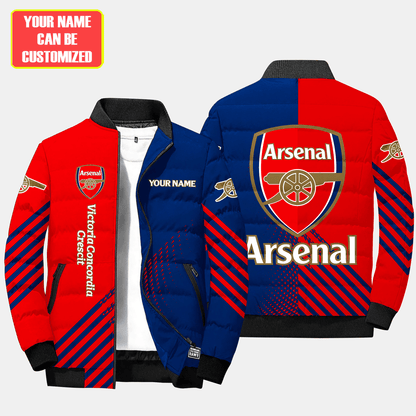 Personalized Arsenal Puffer Jacket v2 3D