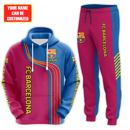 Personalized Barcelona 3D All over Printed Hoodie and Sweatpants set V2