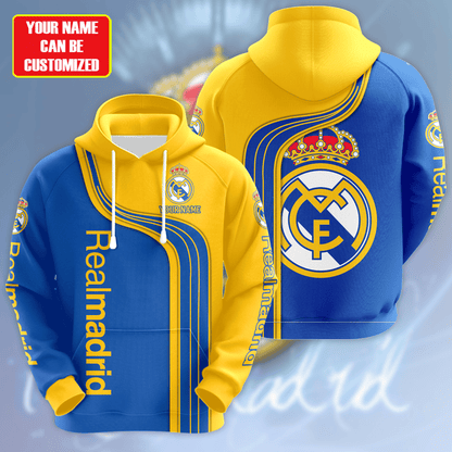 Personalized Real Madrid 3D All over Printed Hoodie and Sweatpants set V2