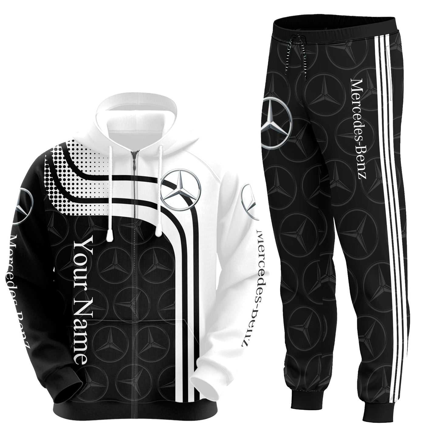Personalized Merc Q2 3D All over Printed Hoodie and Sweatpants set