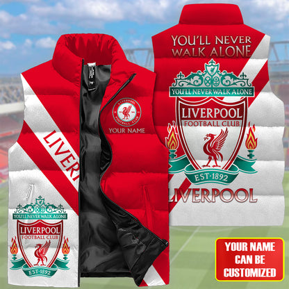 Liverpool V2 Sleeveless Windproof Puffer Jacket 3D
